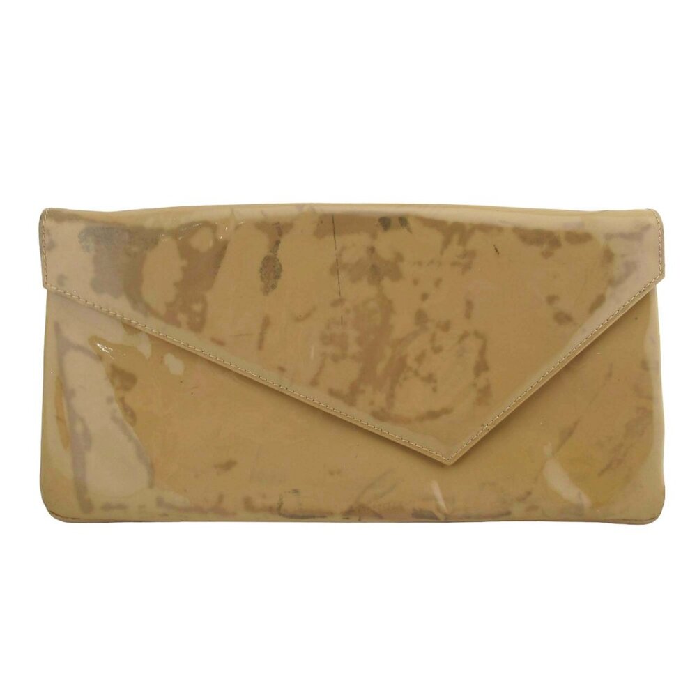 LK Bennett Camel Patent Leather Clutch/Shoulder Bag